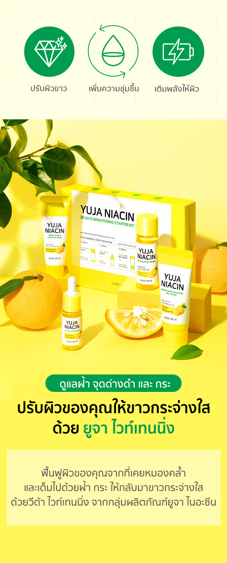 SOME BY MI Yuja Niacin 30 Days Brightening Starter Kit