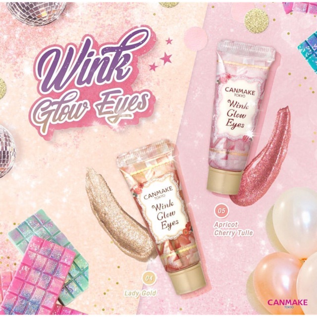 Canmake Wink Glow Eyes 8 ml. #04 Lady Gold