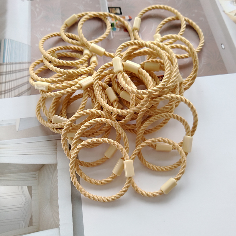 ⭐ยางยืดรัดผม⭐สายถัก🌈สายหลากสี🌈 3cm📌สุ่มคละสี ✔️พร้อมส่งในไทย หนังยางรัดผมเกาหลี ยางมัดผม ยางยืดรัดผม