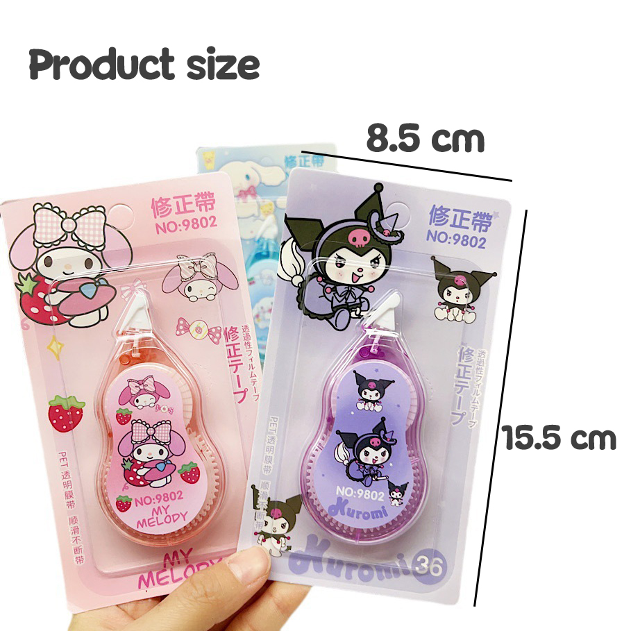 ⭐🌈⭐เทปลบคำผิด⭐🌈⭐การ์ตูน sanrio เบอร์ 36🌈✔️พร้อมส่งในไทย เครื่องเขียน ลบได้ ยางลบ