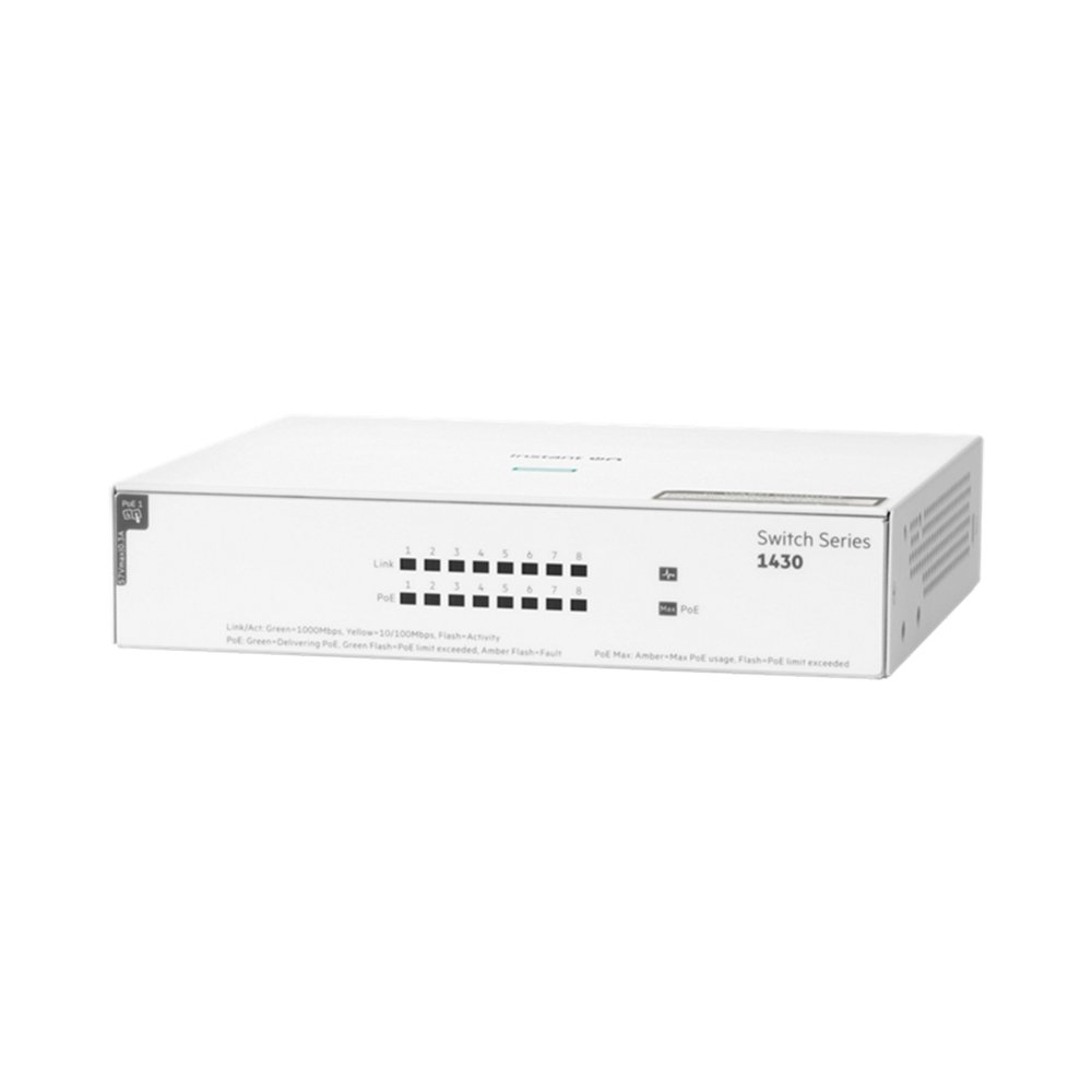 (R8R46A) Aruba Instant On 1430 8G Class4 PoE 64W SW