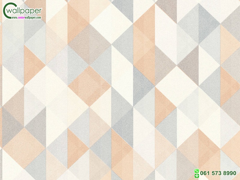 วอลเปเปอร์ติดผนังลายกราฟฟิค สีเบจ น้ำตาล เทา