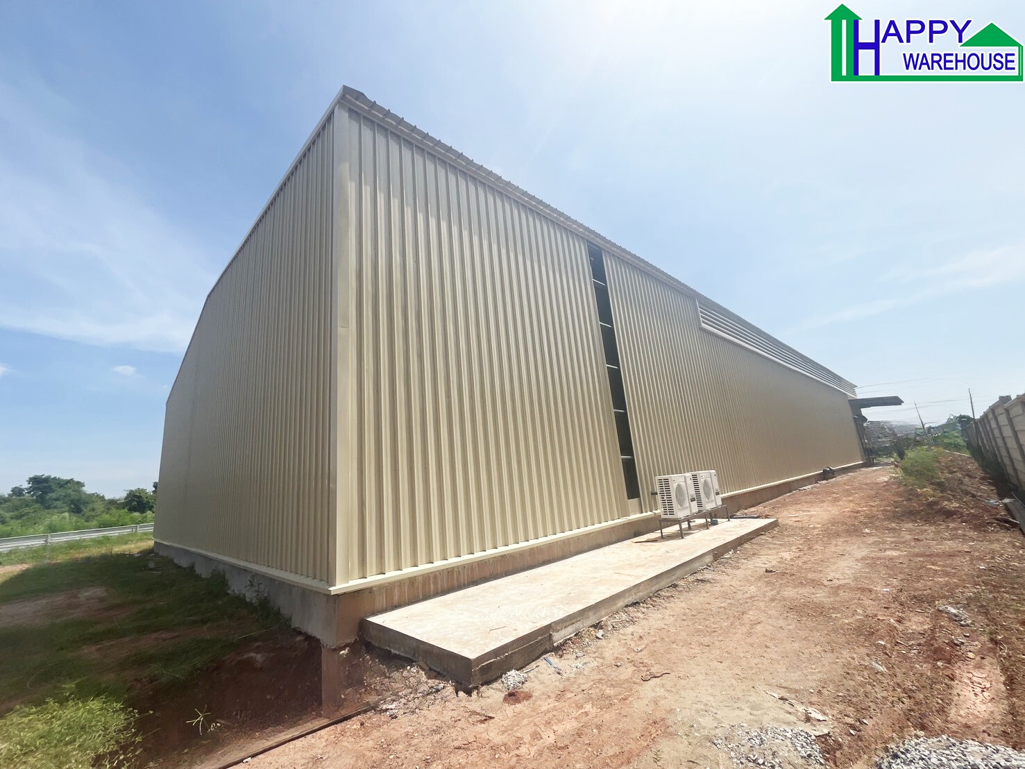 รับสร้างโกดังสำเร็จรูป HW-H 22x48x6.6เมตร ราคา : ฿5,253,700.00 / หลัง