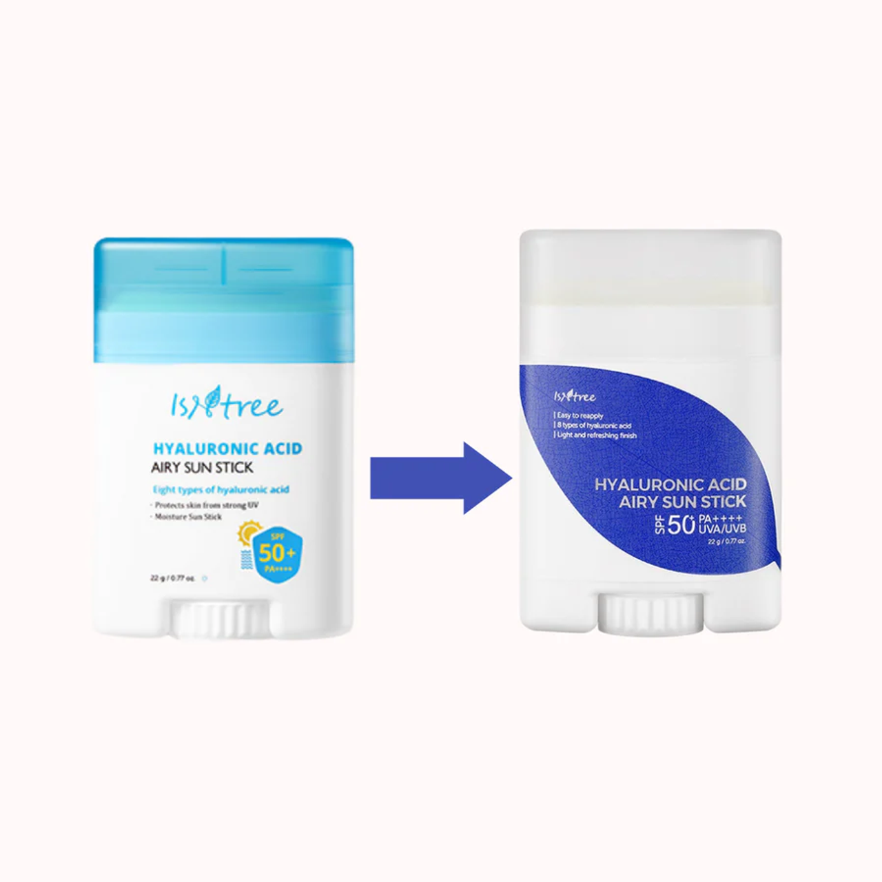 ISNTREE Hyaluronic Acid Airy Sun Stick SPF50+ PA++++ 22 g.