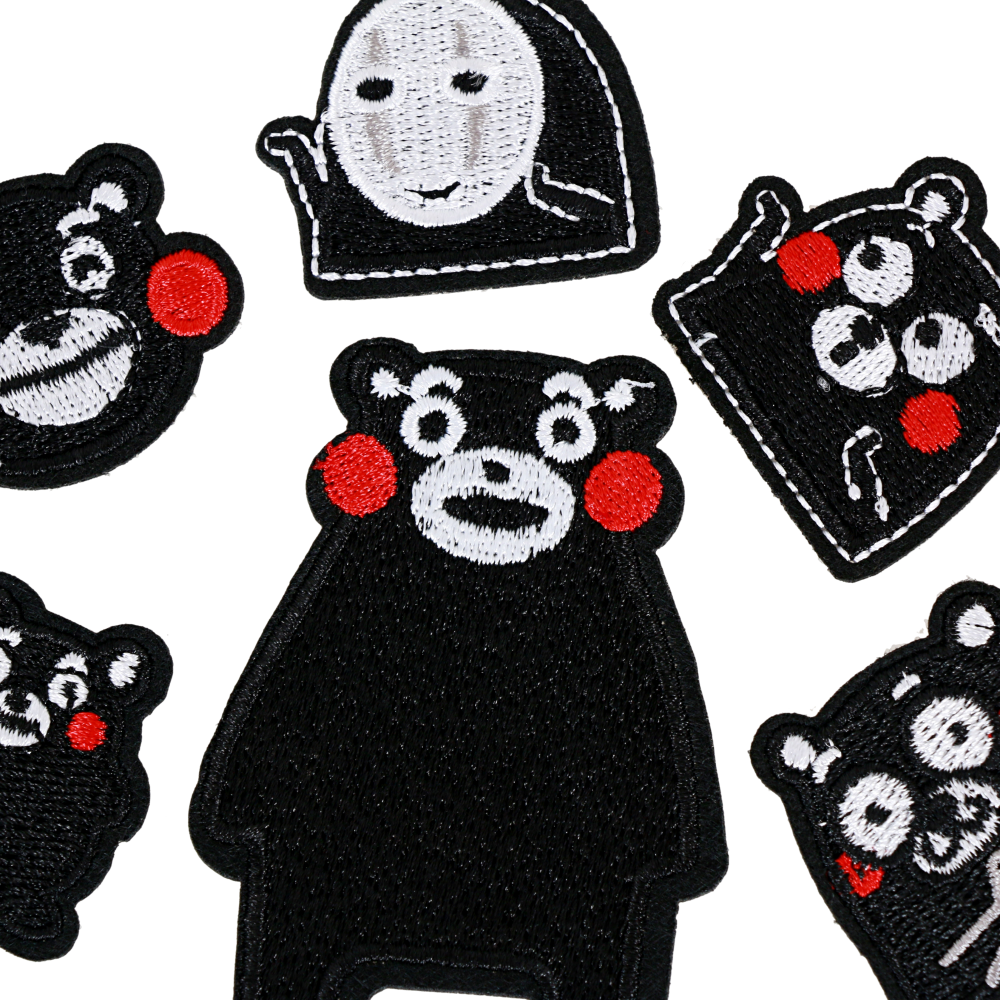 P006 เซ็ตตัวรีดติดเสื้อ Kuma-mon