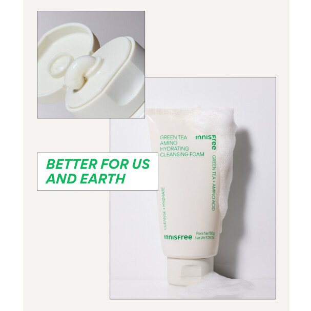 Innisfree Green Tea Hydrating Amino Acid Cleansing Foam 150 g.