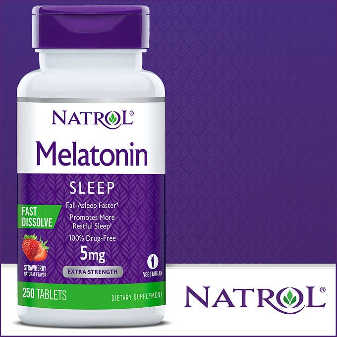 Natrol Melatonin Sleep 5 mg 150 Tablets #Strawberry
