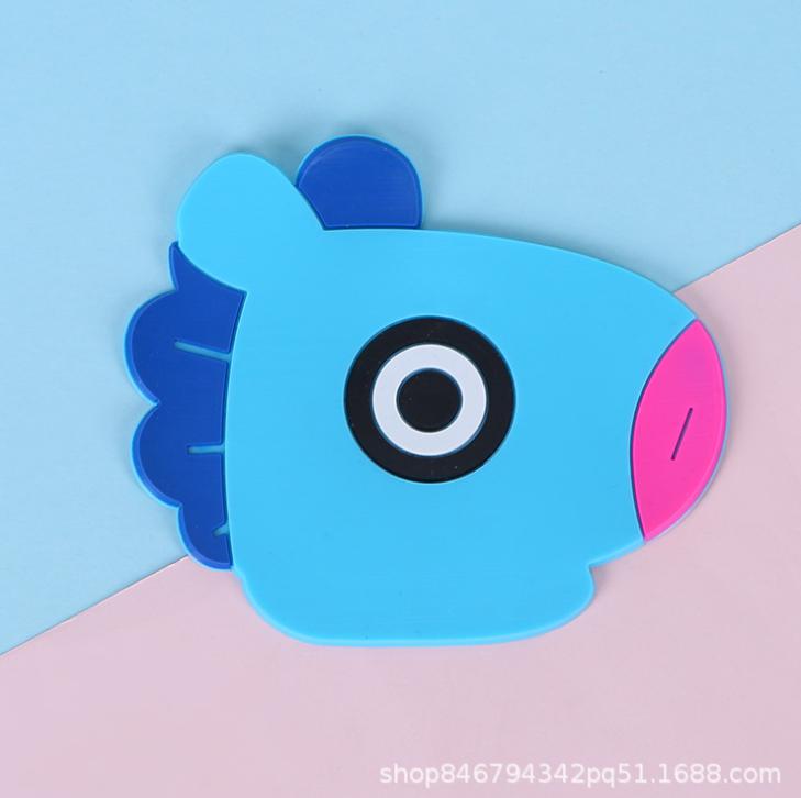 แผ่นรองแก้วลายการ์ตูน ชิ้นละ 7 บาท ✔️พร้อมส่ง (🎲สุ่มลาย) Ohwowshop รองแก้ว สวยงาม ราคาถูก