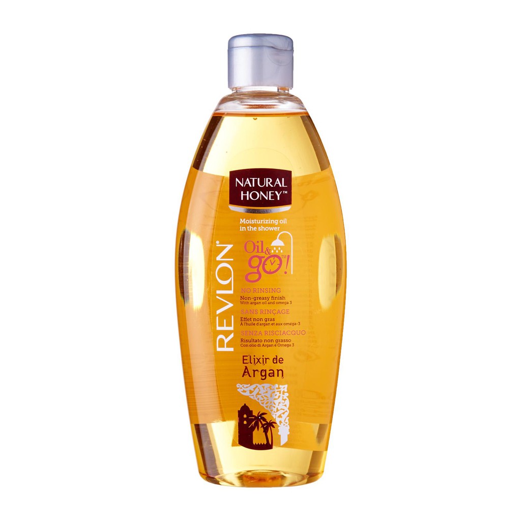 Revlon Natural Honey Argan Oil 300 ml. ขวดสีส้ม