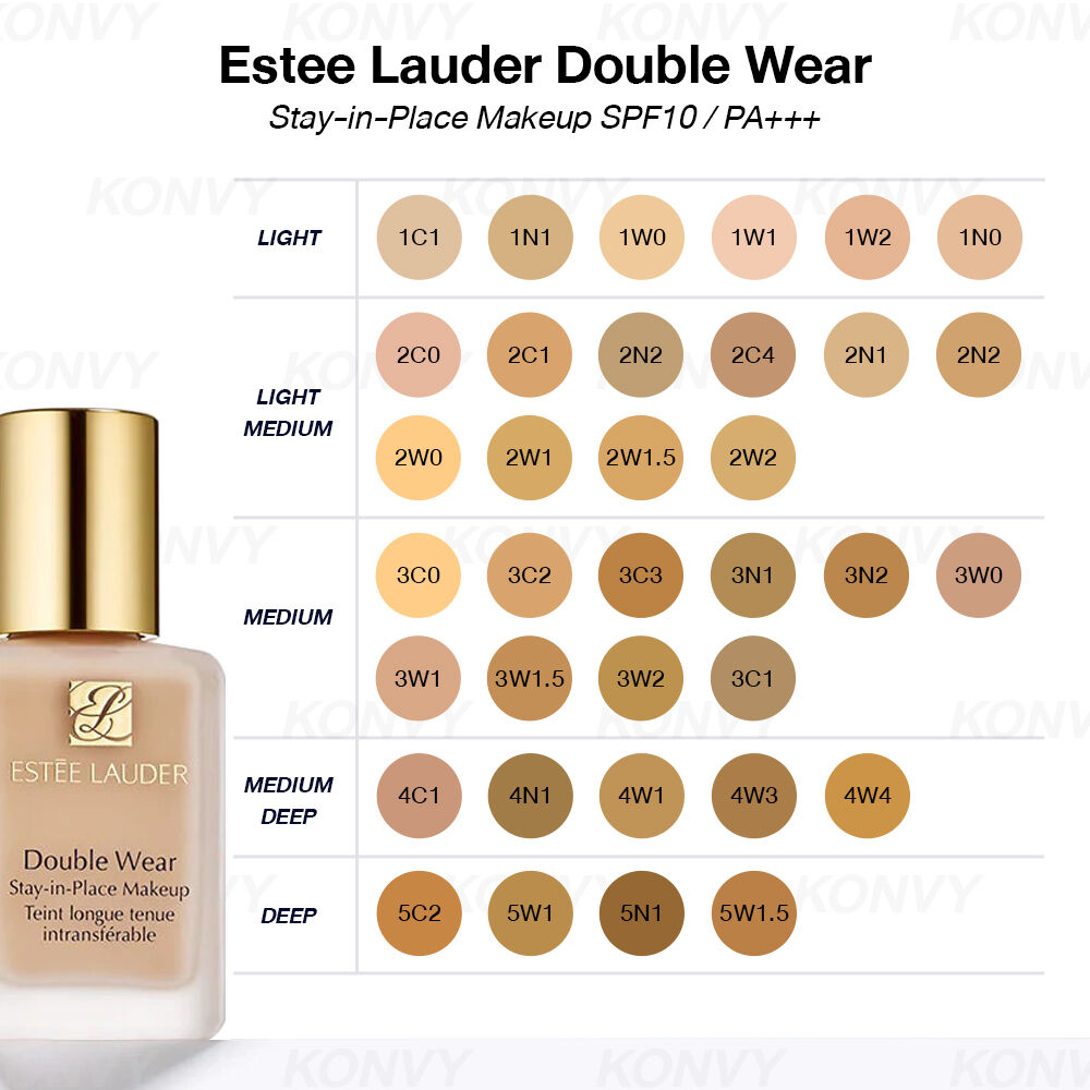Estee Lauder Double Wear Stay In Place Makeup SPF10 PA++ 30 ml. #Cool Vanilla