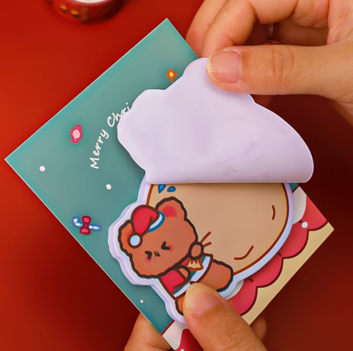 กระดาษโน๊ตกาวในตัว Sticky Note ลายคริสมาส ชิ้นละ 5 บาท สมุดโน๊ตน่ารัก จดบันทึก