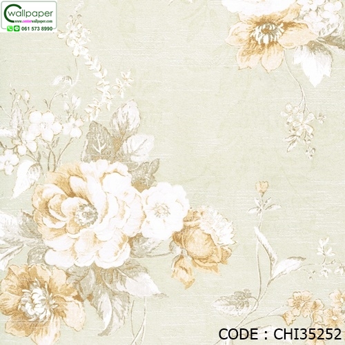 วอลเปเปอร์ลายดอกไม้วินเทจ No.CHI35252