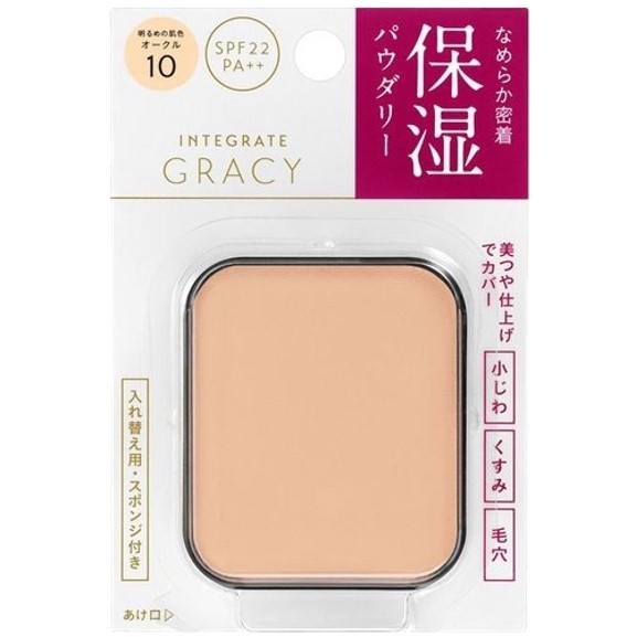 Shiseido Intregrate Gracy White Powder Foundation EX SPF22 PA++++ 11 g. #PO10 ผิวขาวชมพู (Refill)