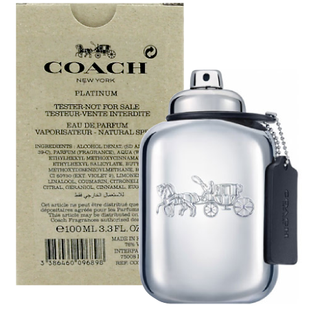 Coach Platinum Eau De Parfum for Men 100 ml. (Tester Box)