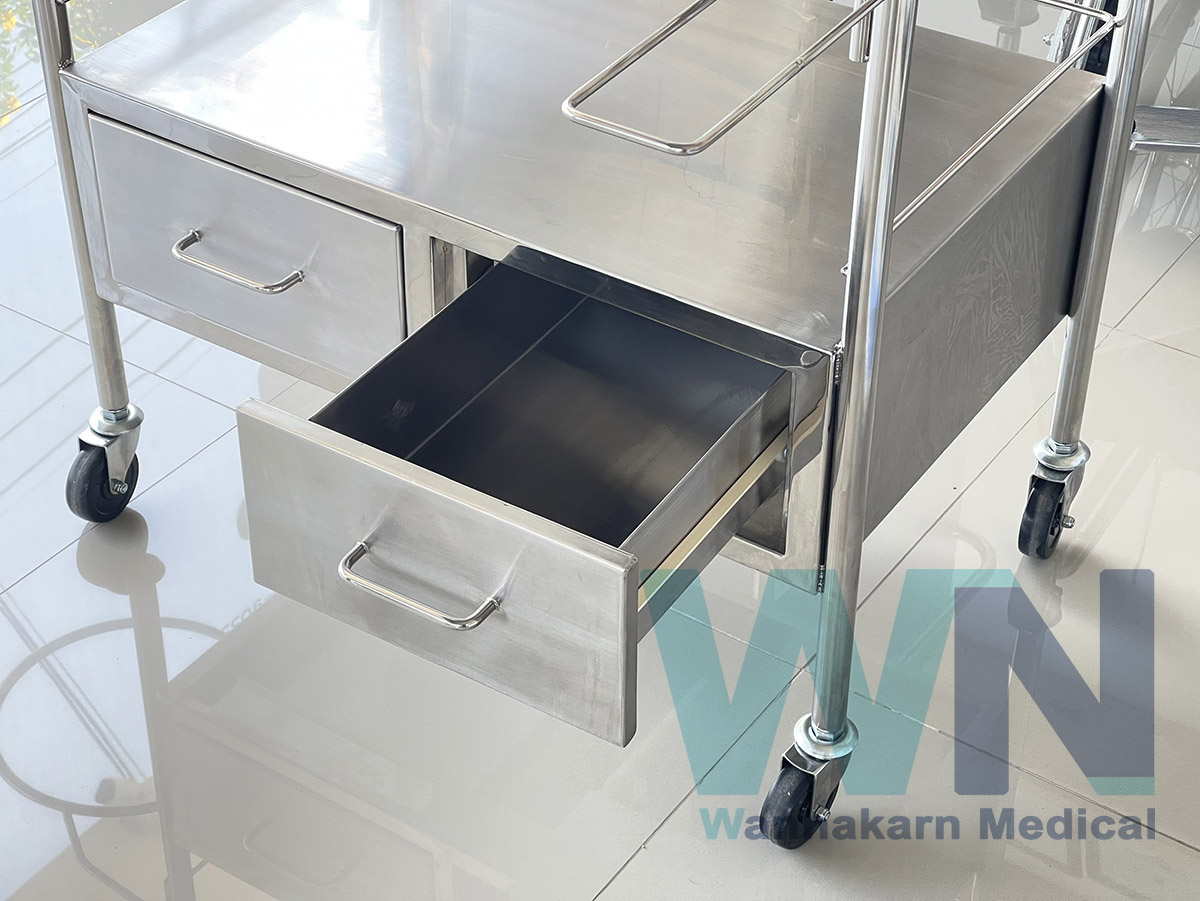รถเข็นทำแผล Stainless