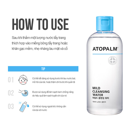 ATOPALM Mild Cleansing Water 250 ml.