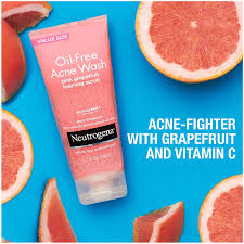 Neutrogena Oil-Free Acne Wash Pink Grapefruit Foaming Scrub 198 ml.
