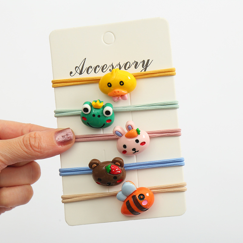 🌈ยางยืดรัดผม🌈ตัวการ์ตูนสัตว์มินิมอล พลาสติก📌เลือกลาย ชิ้นละ 3 บาท ✔️พร้อมส่ง Ohwowshop ยางยืด ยางมัดผม ยางยืดรัดผมเกาหลี ยางรัดผม