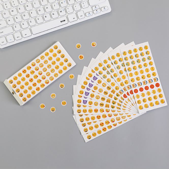 ⭐สติกเกอร์⭐ Sticker Emoji 😀ราคา 2 บาท ต่อแผ่น 📌คละลาย ✅Ohwowshop พร้อมส่งในไทย ตกแต่ง DIY Sticker สติ๊กเกอร์