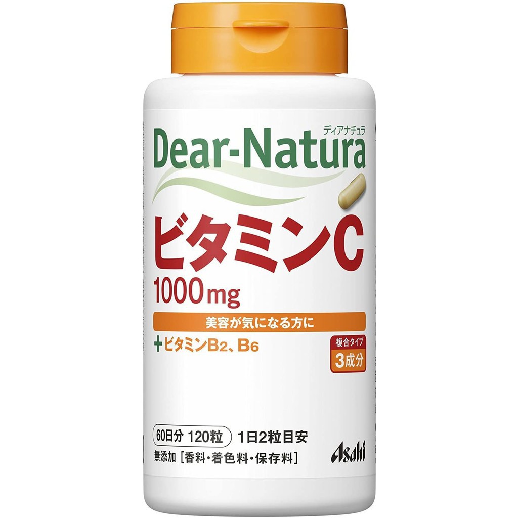 Asahi Dear Natura Vitamin C 1000 mg. 60 วัน 120 เม็ด