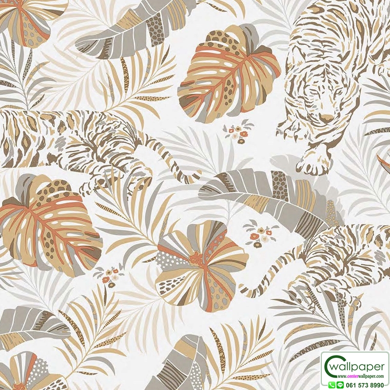 วอลเปเปอร์ลายใบไม้ No.88656-1