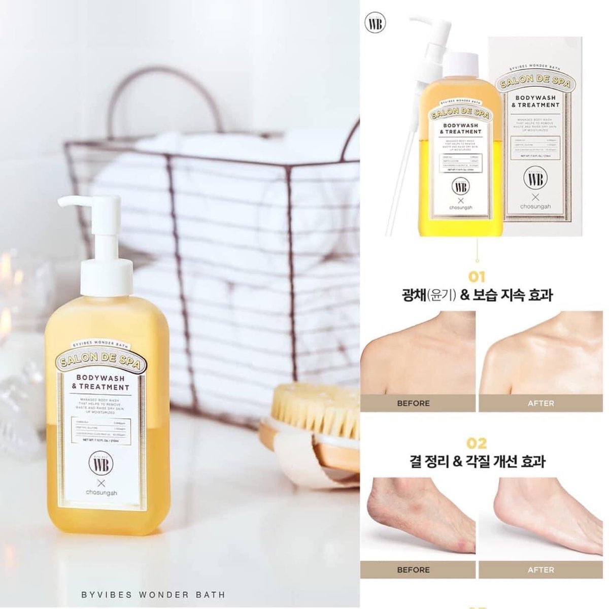 Wonder Bath Salon De Spa Body Wash & Treatment 210 ml.