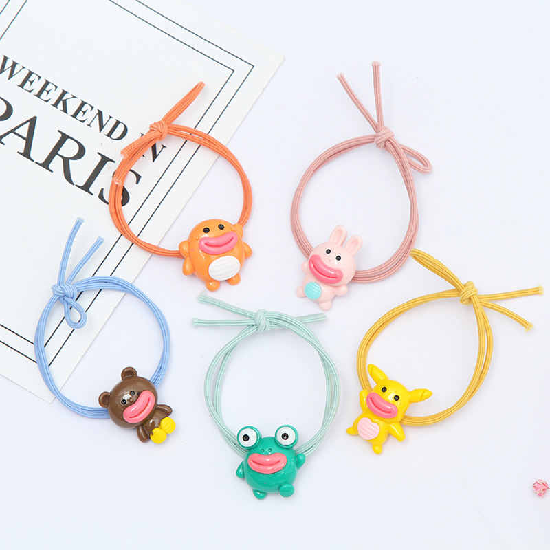 🌈ยางยืดรัดผม🌈ตัวการ์ตูนแก๊งสัตว์ปากใหญ่ หลากสี📌เลือกลาย ชิ้นละ 3 บาท ✔️พร้อมส่ง Ohwowshop ยางยืด ยางมัดผม ยางยืดรัดผมเกาหลี ยางรัดผม