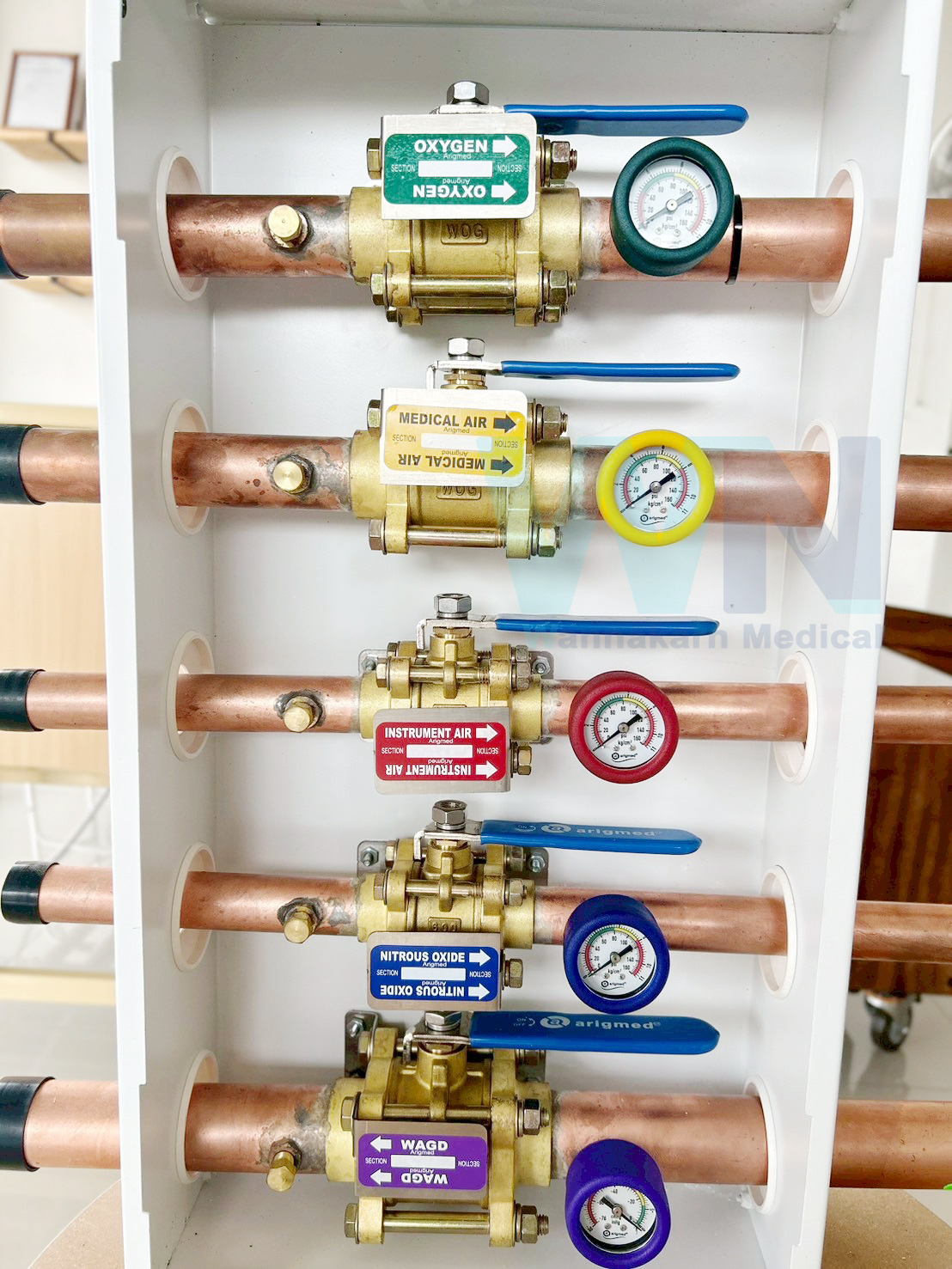 Arigmed Medical 5 Gas Zone Valve Box