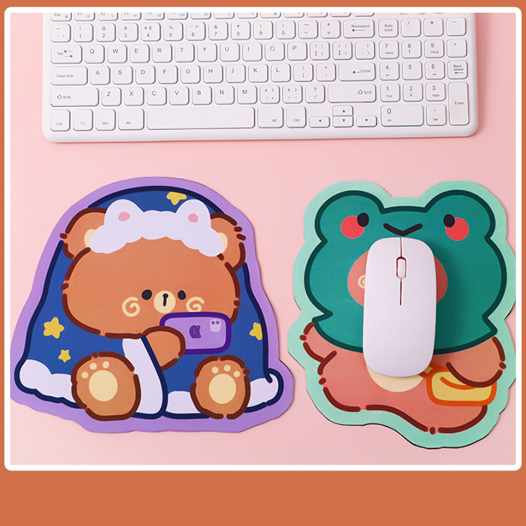 🔥แผ่นรองเมาส์🔥 รูปทรงการ์ตูน Pretty cartoon ราคา 18 บาท 📌สินค้าเลือกลายได้ ✔️พร้อมส่ง Ohwowshop แผ่นรองเมาส์ กันลื่นกันลื่น ลายการ์ตูน