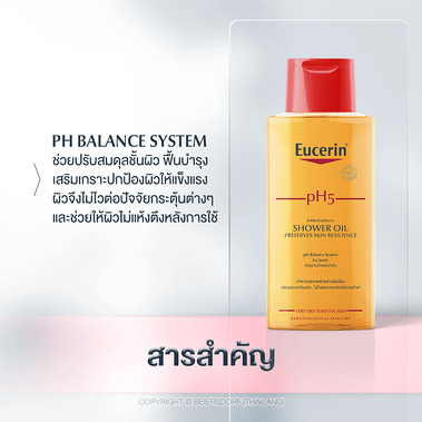 Eucerin pH5 Shower Oil 200 ml.