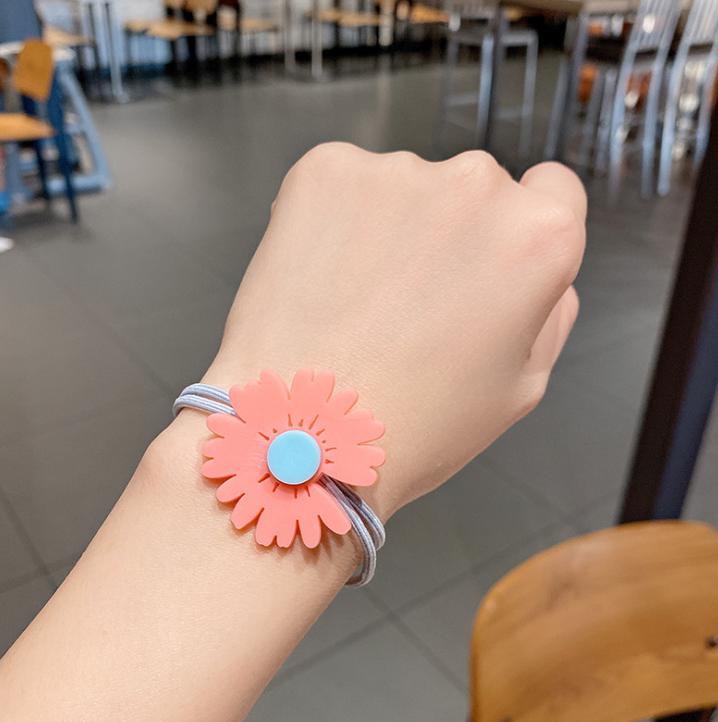 🌈🌼ยางรัดผมดอกเดซี่ยางหลากสี ชิ้นละ 2 บาท( คละสี )✔️พร้อมส่ง Ohwowshop ยางยืด ยางมัดผม ยางยืดรัดผมเกาหลี ยางรัดผม