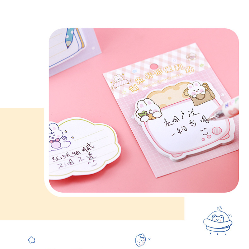 🌈กระดาษบันทึกข้อความ🌈Sticky Note สัตว์รูปทรงป้ายข้อความ 8x10cm 20แผ่น📌เลือกลาย ราคา 3 บาท✔️พร้อมส่ง Ohwowshop เครื่องเขียน โพสอิท สวยงาม ข้อความ