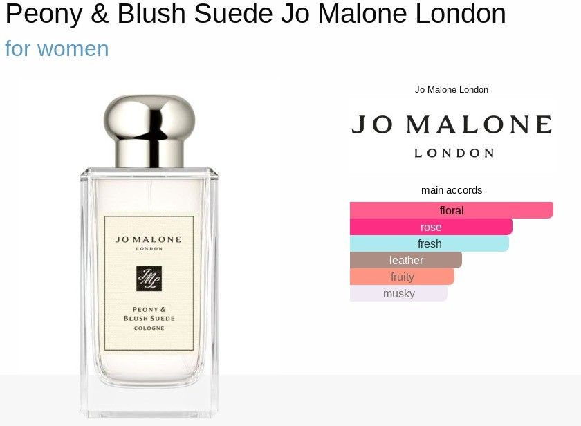 Jo Malone London Peony & Blush Suede Cologne 100 ml.