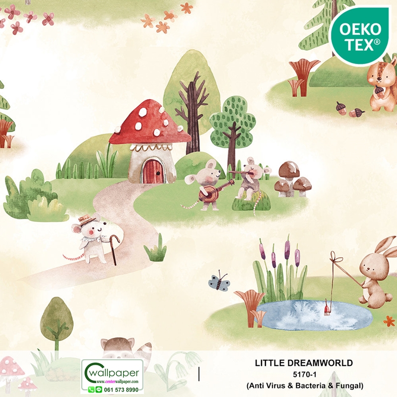 วอลเปเปอร์ห้องเด็ก Animal Fore No.5170-1
