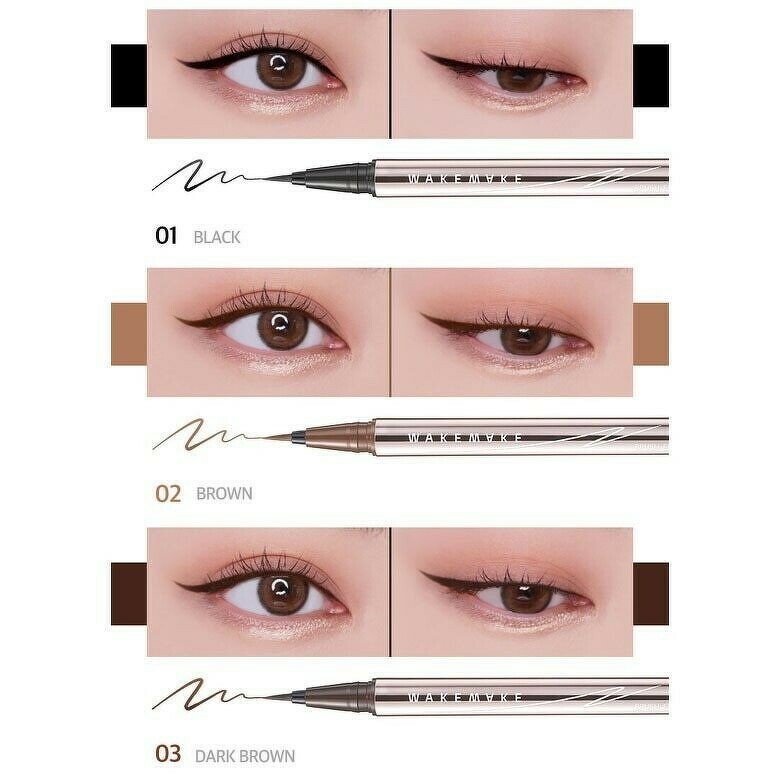 WAKEMAKE Any Proof Brush Eyeliner 0.6 g. #02 Brown