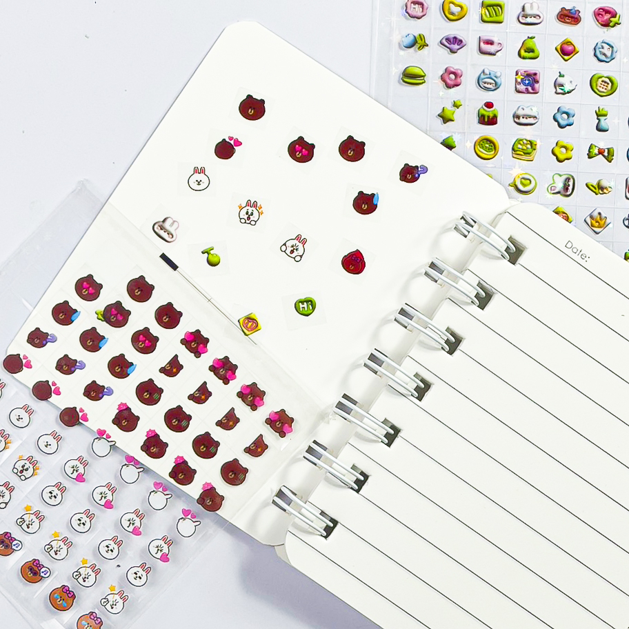 💖สติ๊กเกอร์ใสลายน่ารัก💖สติ๊กเกอร์ตกแต่งไดอารี่ แพลนเนอร์📌คละลาย✅ร้านไทยพร้อมส่ง สติกเกอร์ใสการ์ตูนใบน่ารัก