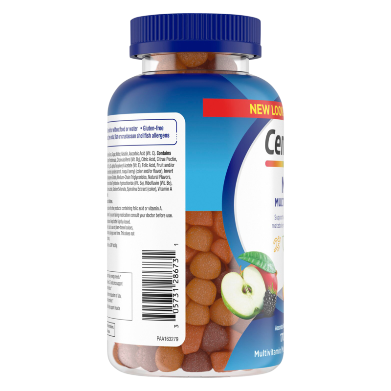 Centrum MEN Multi Gummies Gummy Supports Energy, Immunity, Metabolism + Muscle Strength 100 Gummies