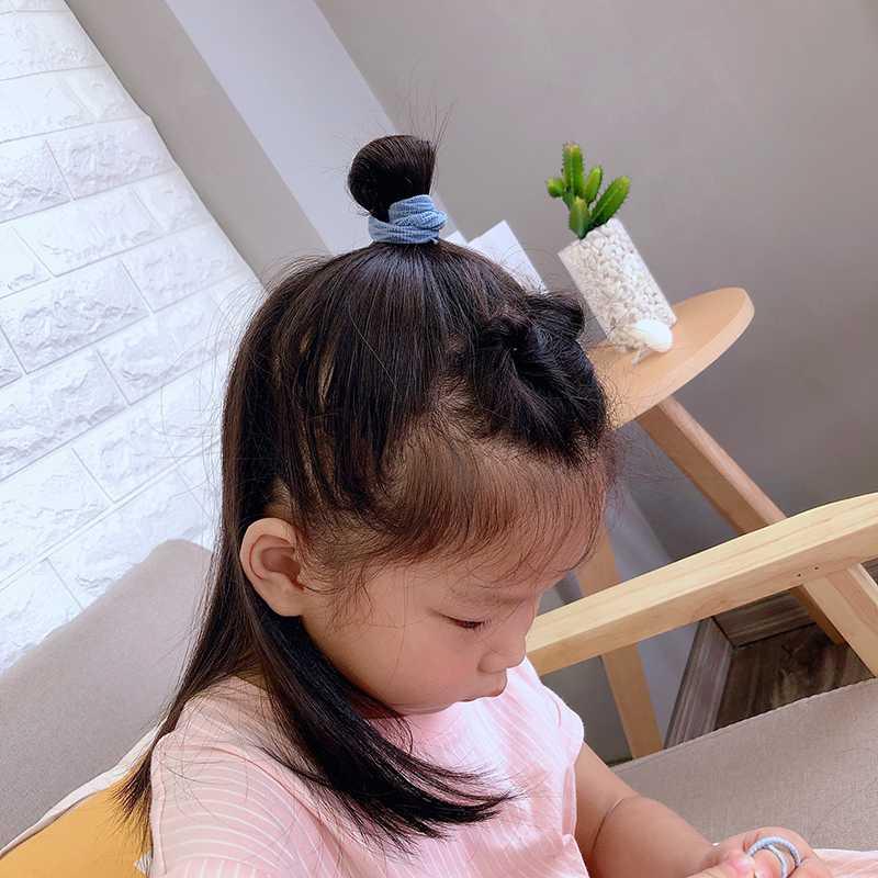 🌈ยางยืดรัดผมโดนัทเล็กหลากสี ชิ้นละ 1 บาท ✔️พร้อมส่ง Ohwowshop หนังยางรัดผมเกาหลี ยางรัดผมไสต์เกาหลี