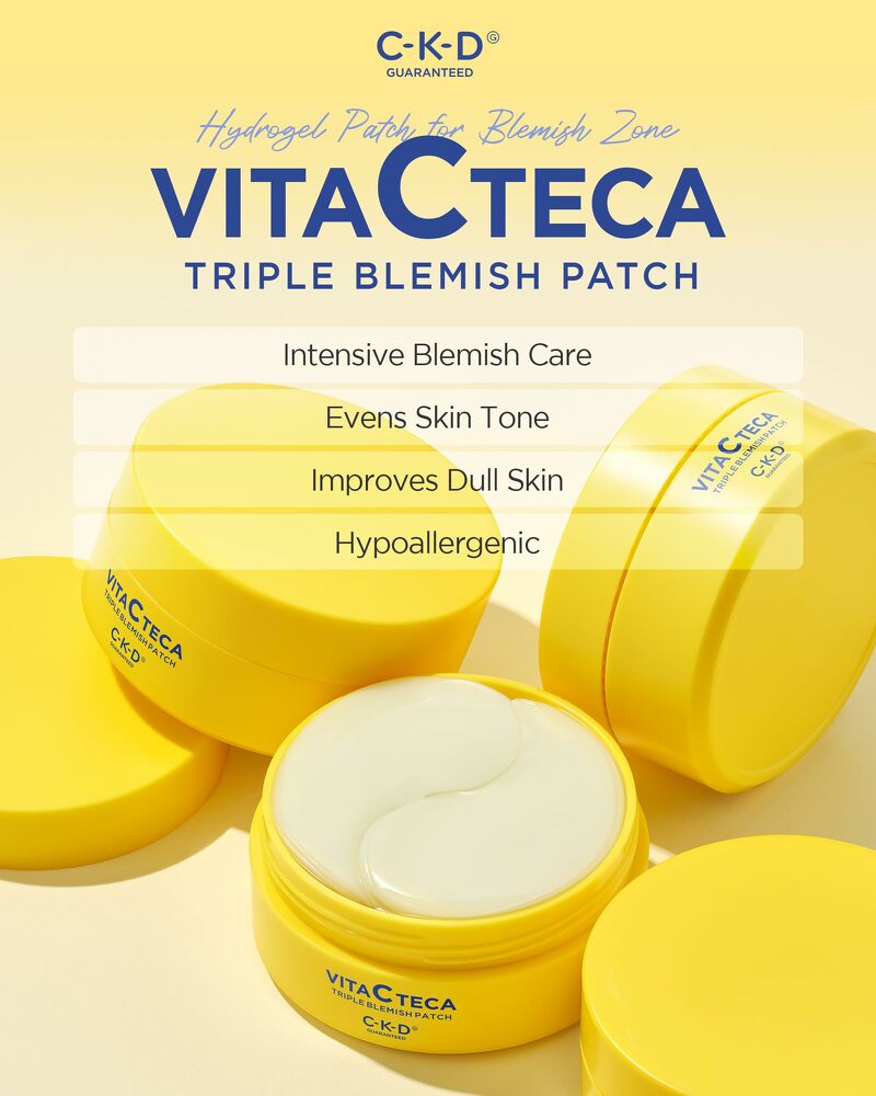 CKD GUARANTEED Vita C Teca Triple Blemish Patch 60 Patches