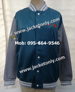 รับผลิตเสื้อแจ็คเก็ตเบสบอล เสื้อแจ็คเก็ตทรงเบสบอล รับผลิตใหม่เพิ่มปักหรือสกรีน