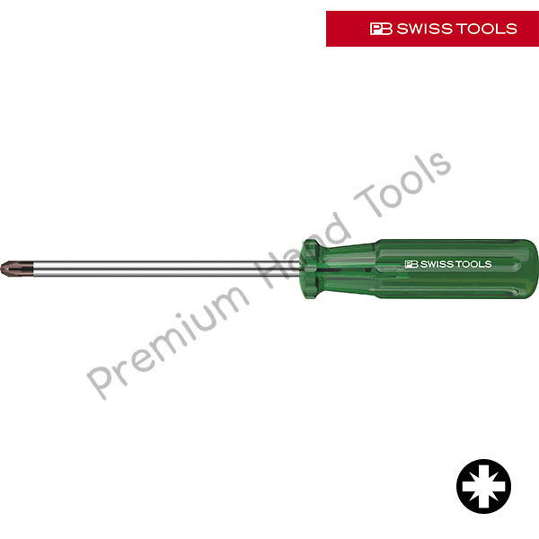 PB Swiss Tools PB 192 ไขควงปาก PZ ด้าม Classic สีเขียว เบอร์ 0 ถึง 3