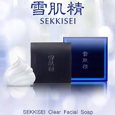 Kose Sekkisei Clear Facial Soap 120 g. (พร้อมกล่องกันน้ำ)