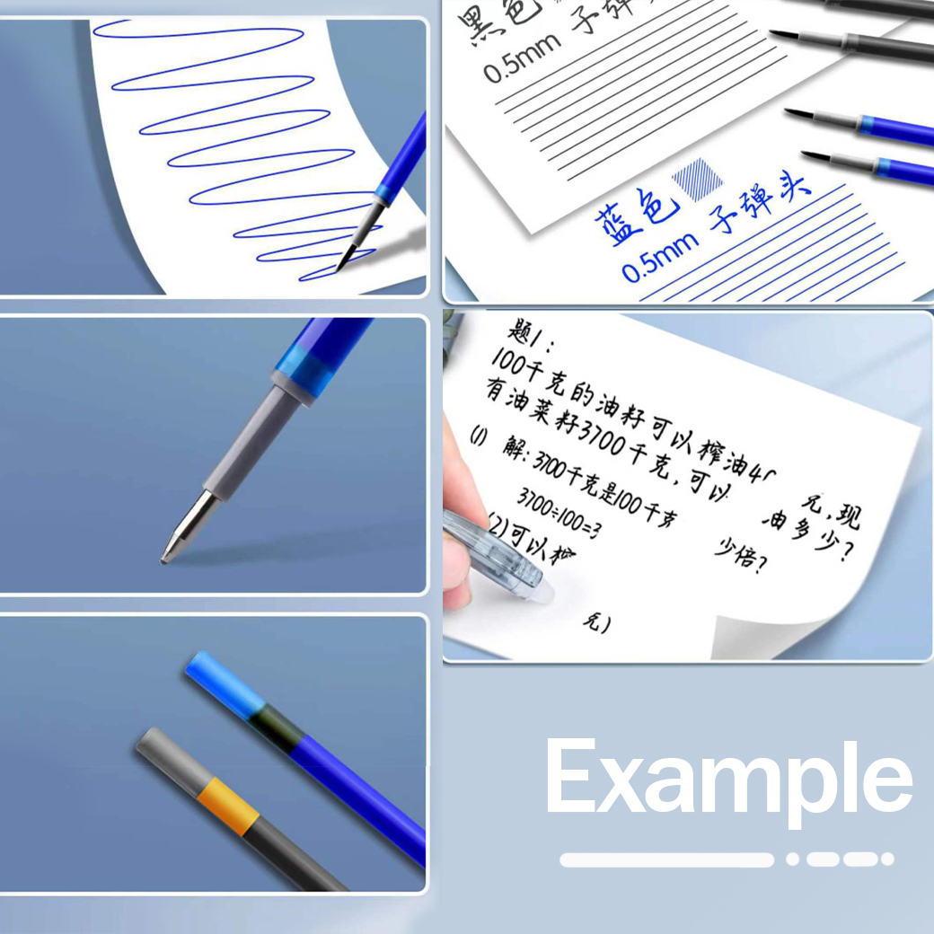 🔵ไส้ปากกาลบได้แบบกด🔵Erasable pen ไส้สีน้ำเงิน 0.5 ราคา 2 บาท/แท่ง ✔️พร้อมส่ง Ohwowshop ลบได้ ไส้ปากกา ปากกากด เครื่องเขียน