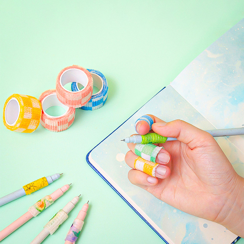 🌈ผ้าล็อก🩹ผ้าพันแผล⭐เทปแบบยืด 2.5cm 2m/4.5m📌เลือกลาย✅พร้อมส่งในไทย การเขียน เทปพันนิ้ว กีฬา