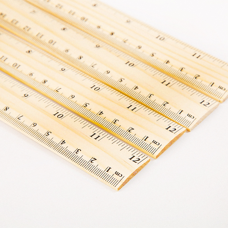 📏⭐ไม้บรรทัดตรงเนื้อไม้⭐15/20 ซม📌เลือกขนาด✔️พร้อมส่งในไทย เครื่องเขียน งานสกรีนสวย คุณภาพดี ทำจากไม้จริง