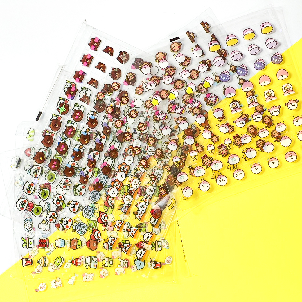 💖สติ๊กเกอร์ใสลายน่ารัก💖สติ๊กเกอร์ตกแต่งไดอารี่ แพลนเนอร์📌คละลาย✅ร้านไทยพร้อมส่ง สติกเกอร์ใสการ์ตูนใบน่ารัก