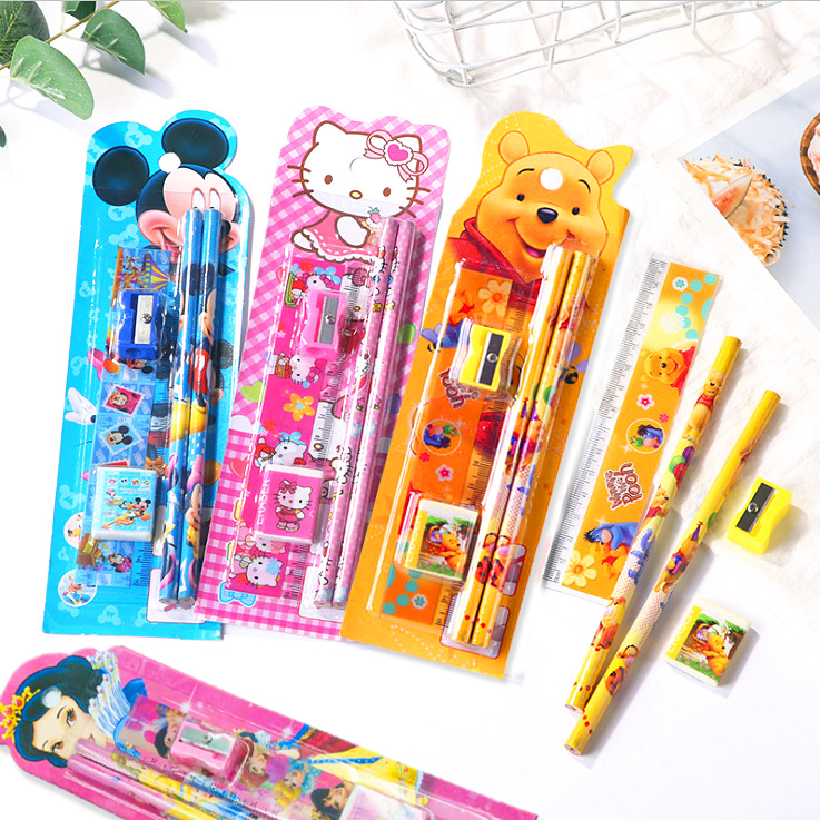 🌈ชุดรวมเครื่องเขียน🌈⭐ลายการ์ตูน disney✔️พร้อมส่ง 🧩เลือกลาย Ohwowshop เครื่องเขียน ดินสอ