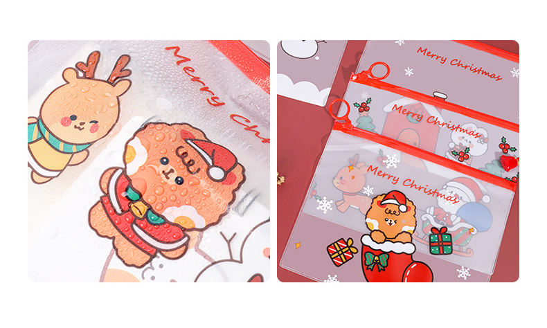 ซองใส่เครื่องเขียนลาย Merry Christmas A5 17x22.4 ชิ้นละ 4 บาท ✔️พร้อมส่ง (🎲คละลาย) Ohwowshop (Z27)