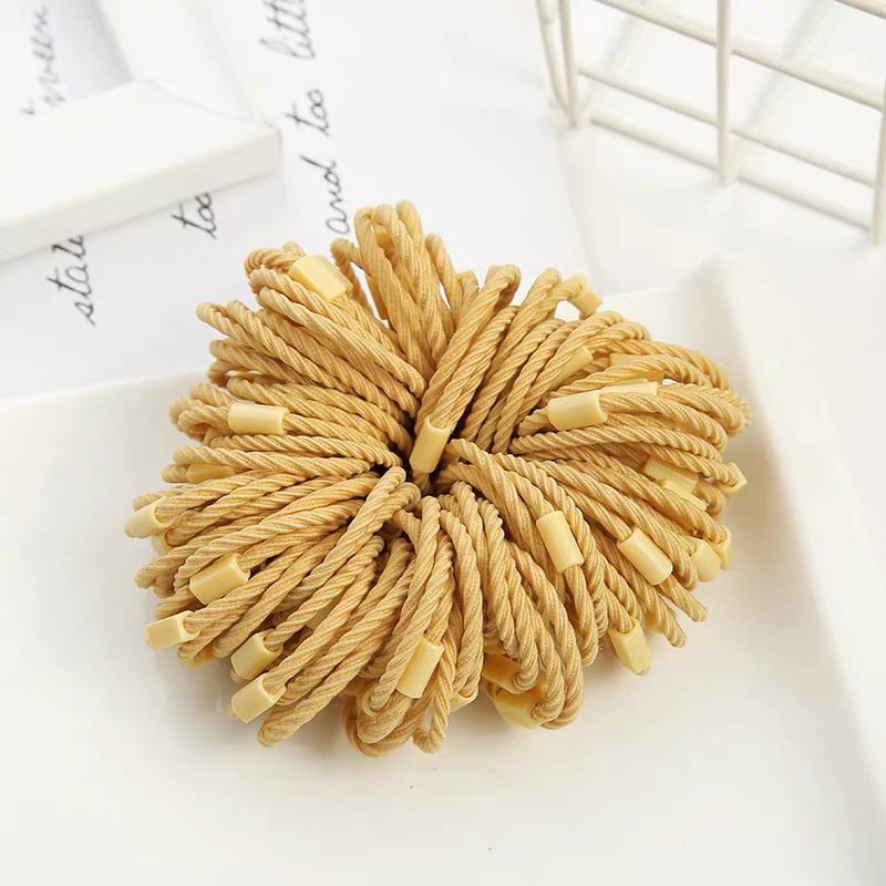 ⭐ยางยืดรัดผม⭐สายถัก🌈สายหลากสี🌈 3cm📌สุ่มคละสี ✔️พร้อมส่งในไทย หนังยางรัดผมเกาหลี ยางมัดผม ยางยืดรัดผม