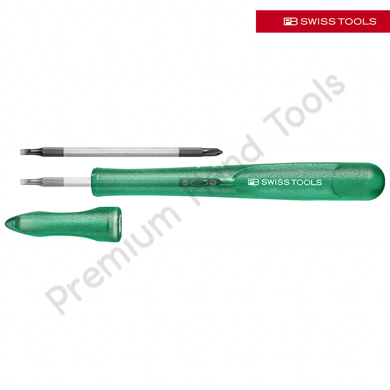 ไขควง PB Swiss Tools รุ่น PB 168-00 GREEN EDITION แบน/แฉก เบอร์ 00